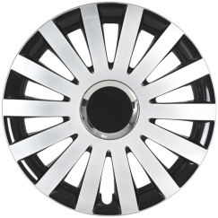 Leoplast Kołpak automobilinis sail 15" cali juodai-sidabrinis