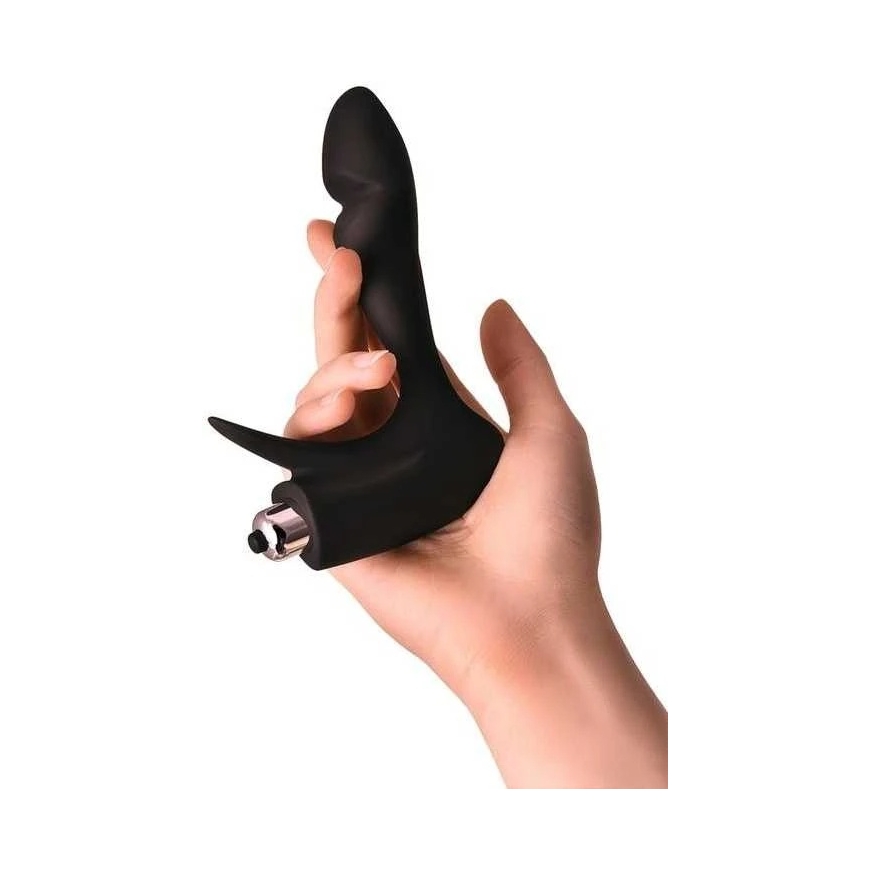 Toyfa EROTIST First eturauhasstimulaattori, silikoni, musta, 14.4 cm – 3