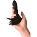 Toyfa EROTIST First prostate stimulator, silicone, juodas, 14.4 cm