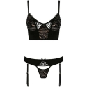 Apatiniai drabužiai-LARA SET juodas S/M - Casmir Apatiniai drabužiai-LARA SET juodas S/M - Casmir