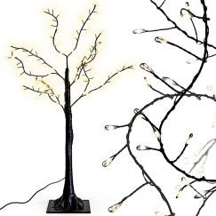 Edelman Christmas Decoration Decorative Tree 100LED 90CM Black