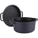 Cast iron pot and grill pan in one, 4.5 l Maestro MR-4124 Cast iron pot and grill pan in one, 4.5 l Maestro MR-4124