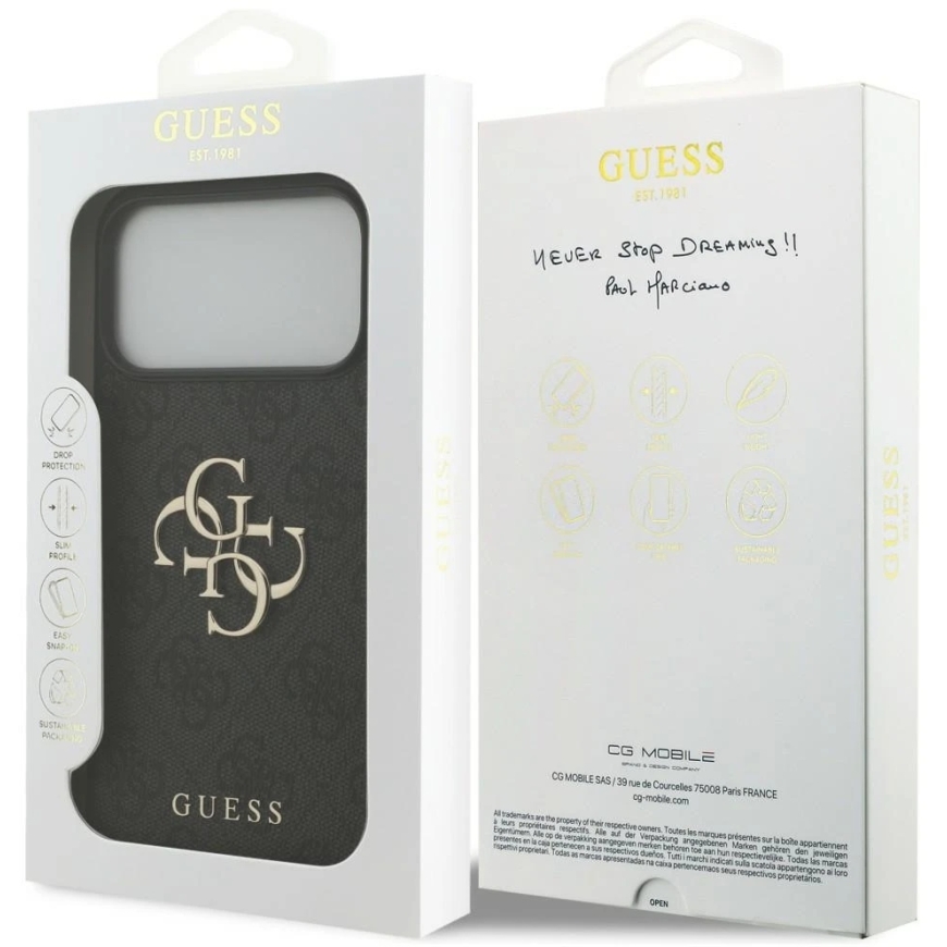 Чехол Guess 4G Big Logo для iPhone 17 Pro Max / 18 Pro Max - Черный – 2
