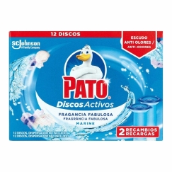 WC õhu värskendaja Pato Discos Activos Asendusteht Tumed Sinine 2 tk. Desinfektsioonivahend
