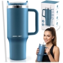 Berdsen mėlynas vakuuminis termosas-puodelis su šiaudeliu 1180 ml Berdsen mėlynas vakuuminis termosas-puodelis su šiaudeliu 1180 ml
