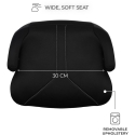 KINDERKRAFT autoiste I-BOOST 2, i-Size, must, KCIBOO02BLK0000 KINDERKRAFT autoiste I-BOOST 2, i-Size, must, KCIBOO02BLK0000