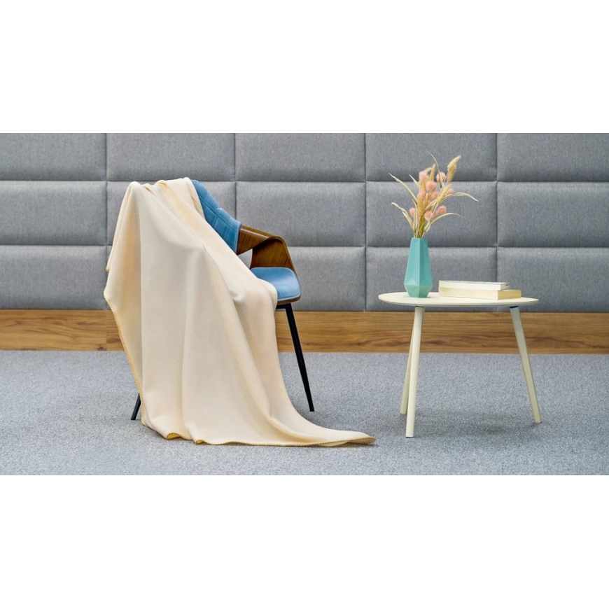 Wool Blanket 130x150 cm TEESA - cream – 5