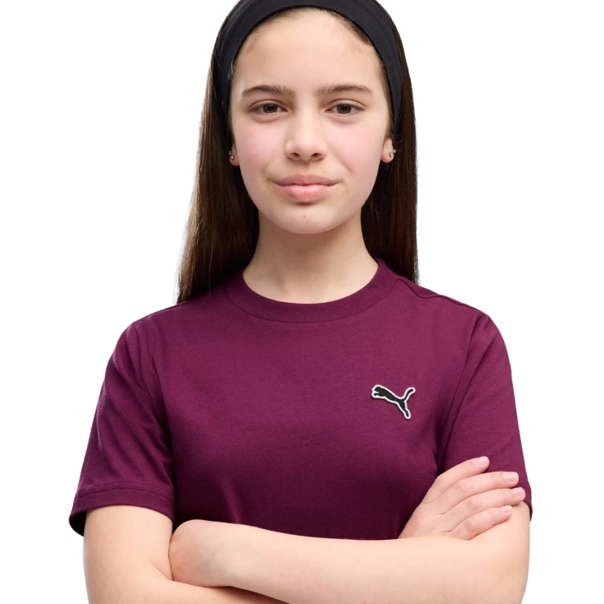 Puma Cls Badge Cat T-särk lastele lilla 694700 41 (164cm) – 3