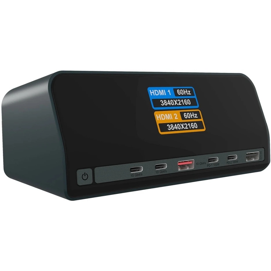 Carruzzo ICY BOX Heart Dock 2300 USB 3.2 Gen 2 (3.1 Gen 2) Type-C Anthracite