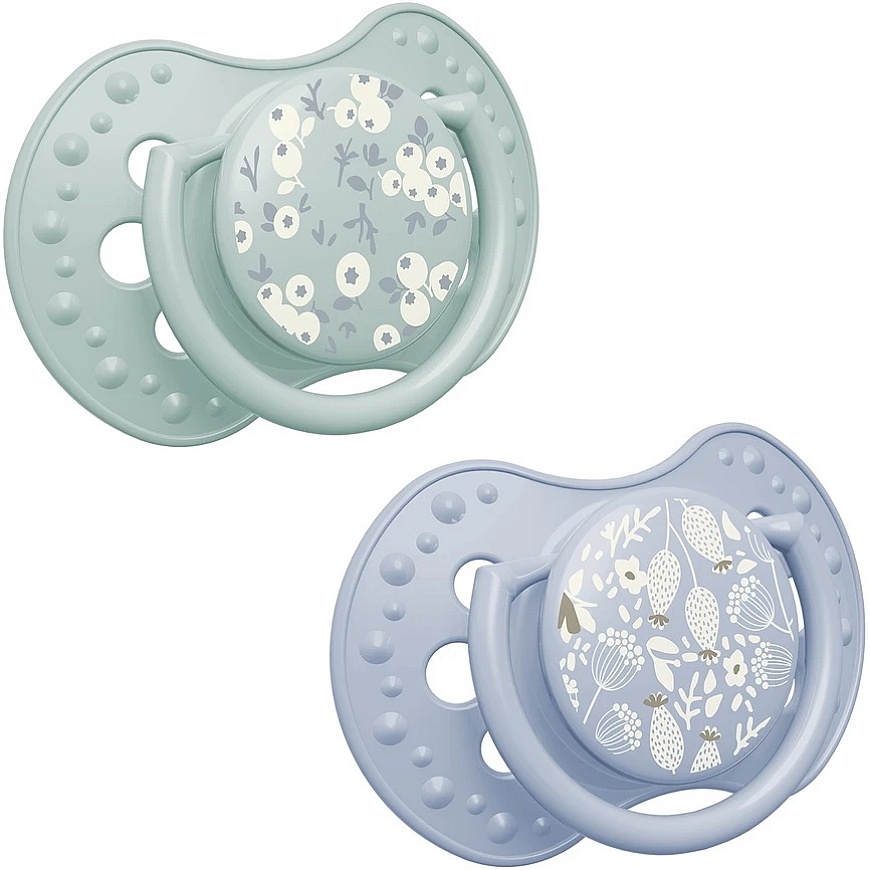 LOVI силиконовые динамические соски, Blossom Blue, 0-6м, 2 шт., 22/921newboy – 2