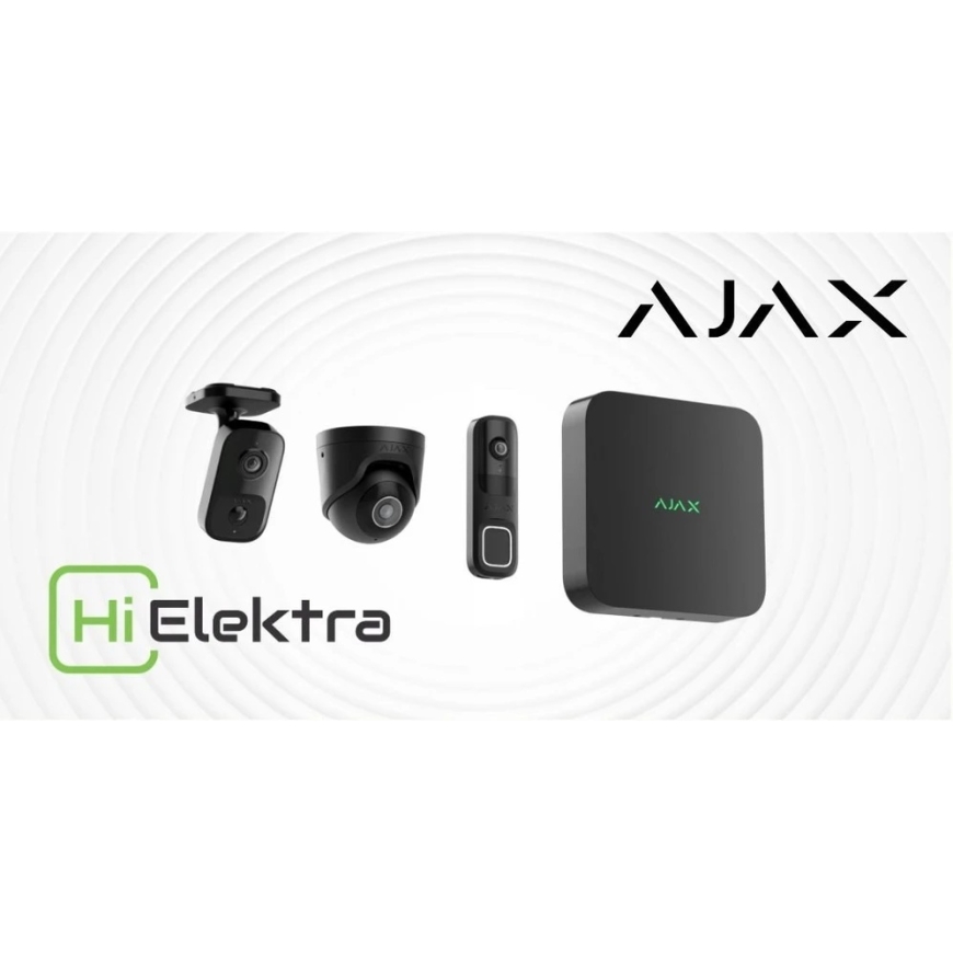 Ajax Systems Ajax HL kamera - kupoli (lasia) DomeCam Mini (5 Mp/4 mm) (8EU) - musta – 2