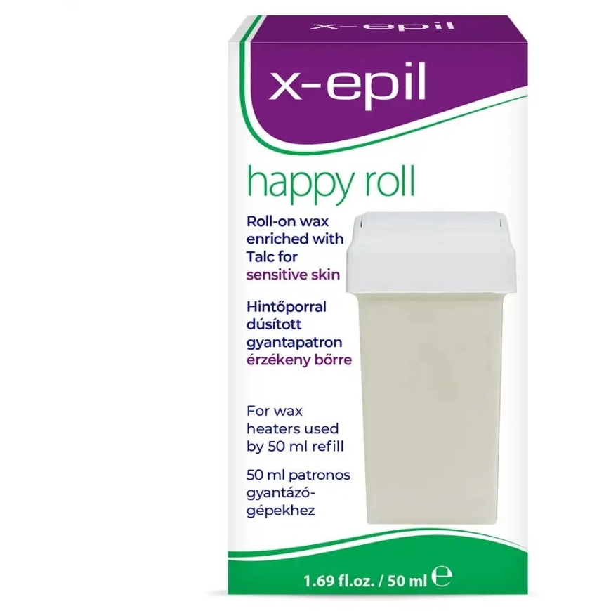 X-Epil Happy Roll Talk Silky Finish Depiliacinis vaškas kūnui, 50 ml