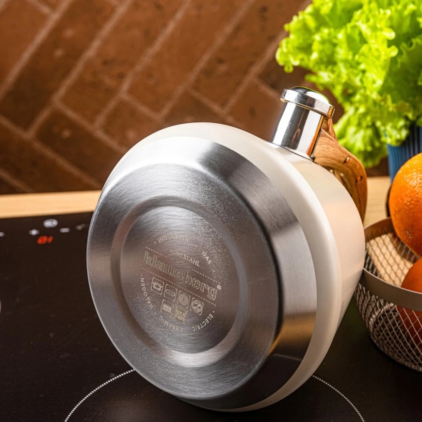 Stainless Steel Kettle with Whistle 2.5L Sand Color, Induction, Klausberg KB-7950 – 2