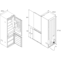 Šaldytuvas REFRIGERATOR BUILD-IN EHBQW5518E HAIER Šaldytuvas REFRIGERATOR BUILD-IN EHBQW5518E HAIER