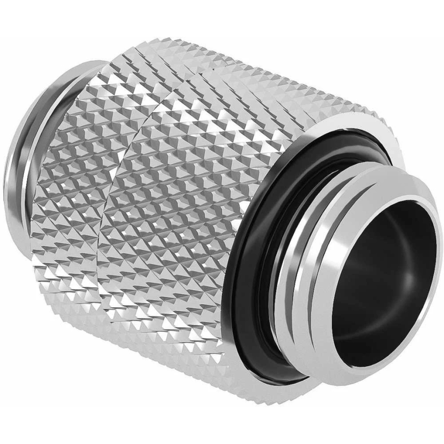 Barrow adapter, sirge G1/4 tolli isane G1/4 tolli isase, pööratav – 14mm, valge-hõbedane