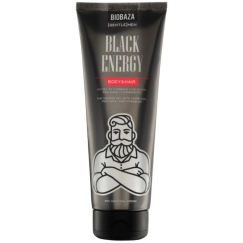 Biobaza Black Energy Shower Gel & Shampoo 2-In-1 Charcoal, 220 ml