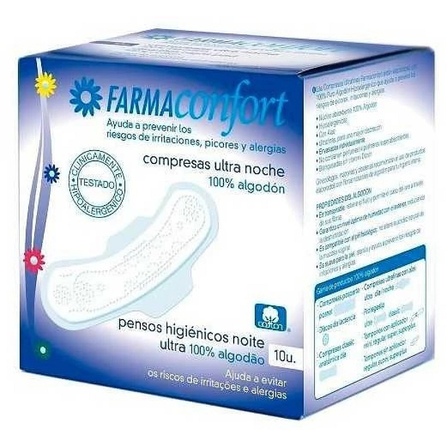 "Farmaconfort Wings" naktiniai įklotai 10vnt