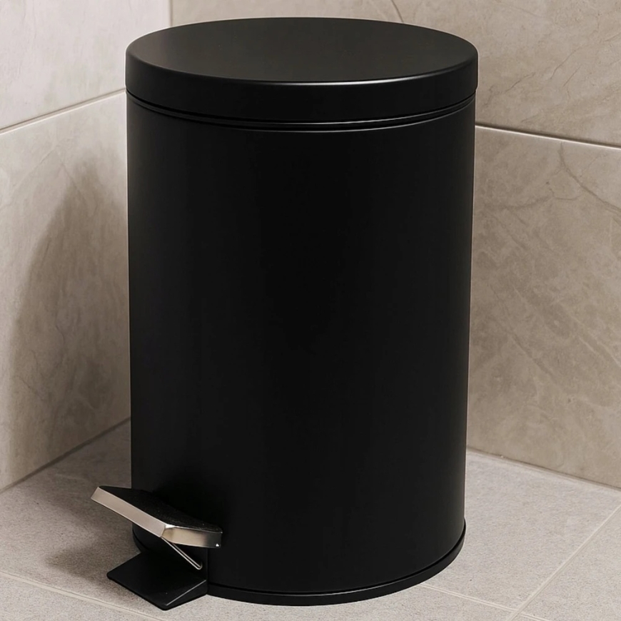 Vannitoa lahendused NONI metallprügikast kaanega, 3 l – 4