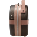 Travel suitcase ABS VINTAGE T5673-1 brown-pink SEMI LINE Travel suitcase ABS VINTAGE T5673-1 brown-pink SEMI LINE
