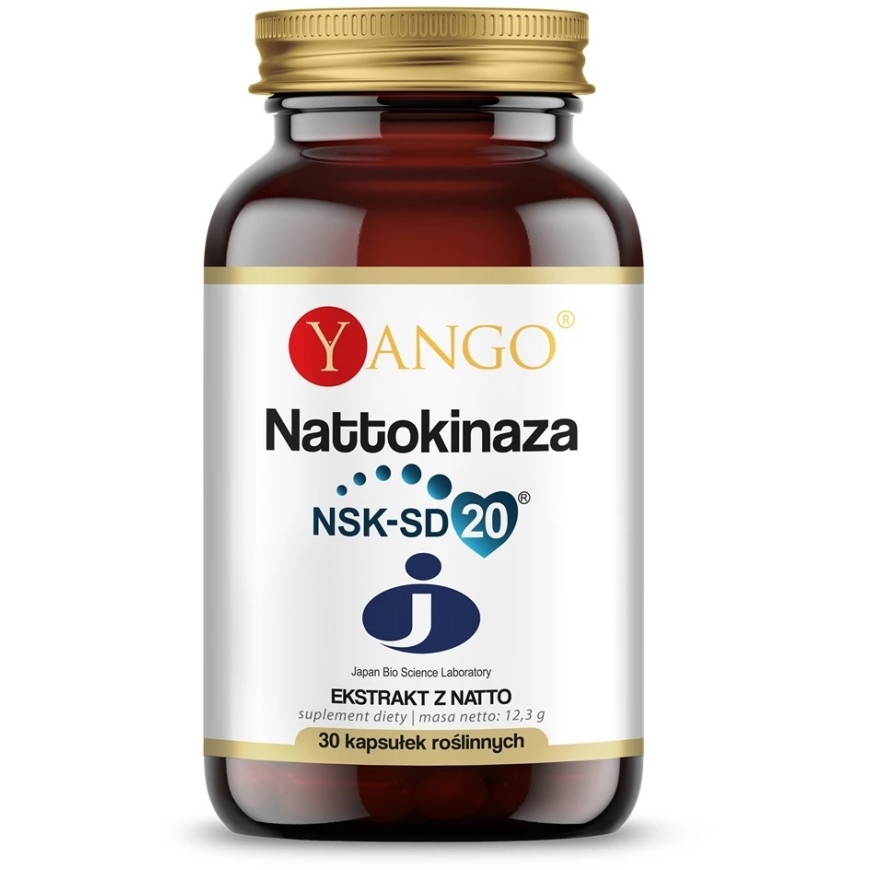 Yango Nattokinase - NSK-SD 20 dietary supplement 30 capsules