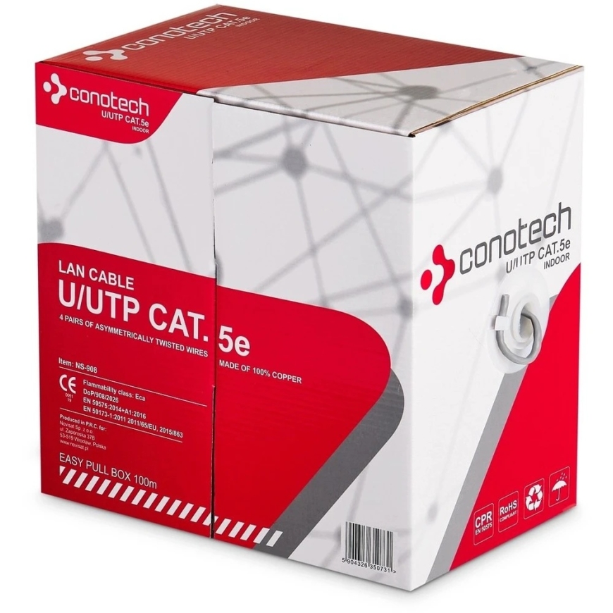 Коннектор UTP/K5/100M/CON 100 м CONOTECH