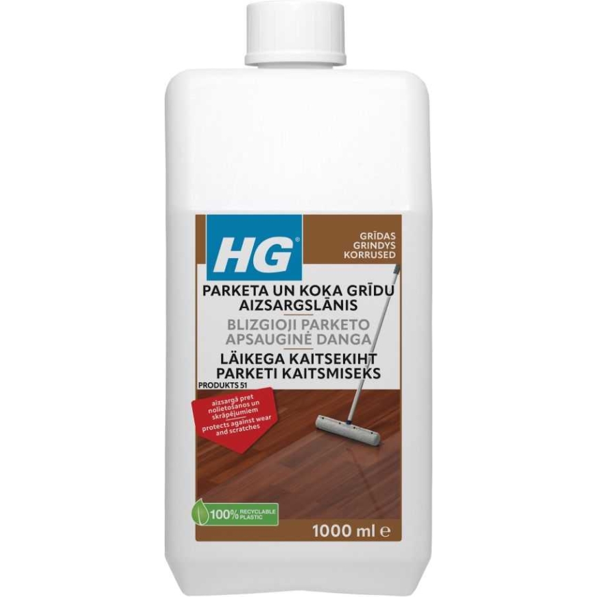 HG Suojakerros Parketille Ja Puulattioille 1L