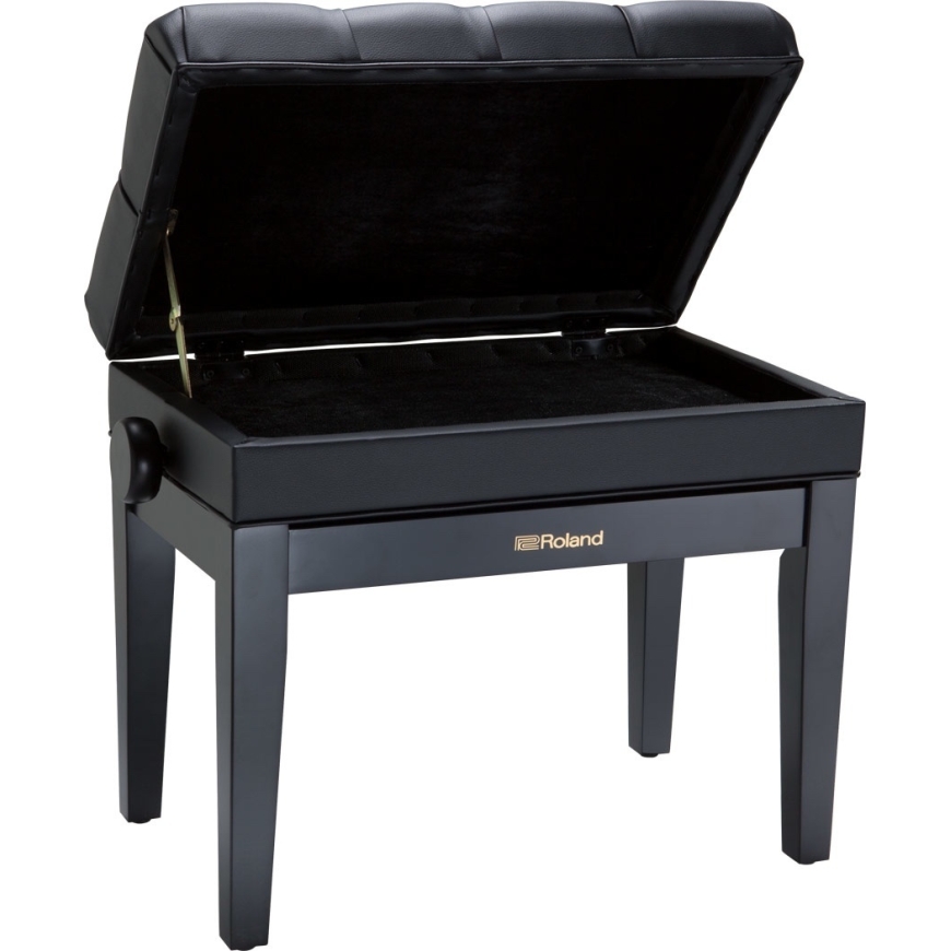 Roland RPB-500BK adjustable piano bench with storage space, black – 2