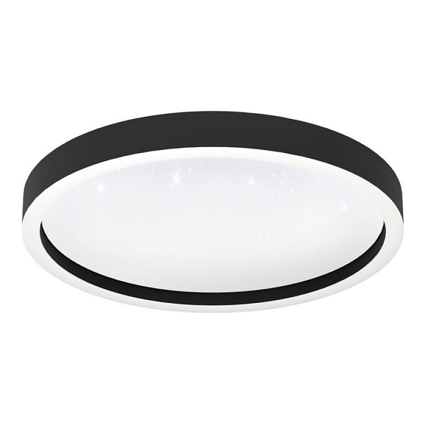 Eglo Montemorelos-Z viedā griestu lampa, melna, 42 cm
