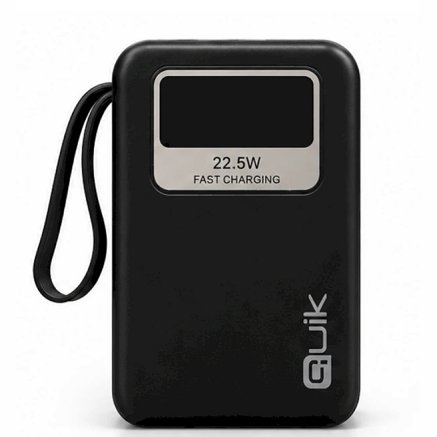Quik Piederumi QP-862 Portatīvais siksna ar ārējo akumulatoru 20 000 mAh / 22,5 W – 2
