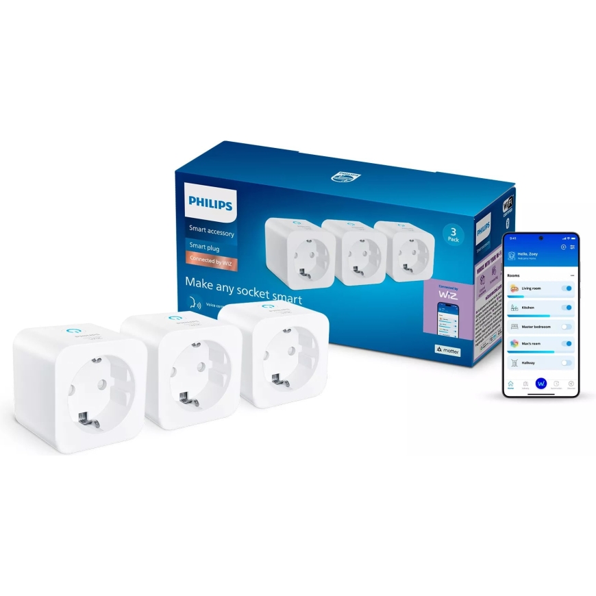 Philips Smart Lighting Smart Plug älypistorasia, 3 kpl – 2