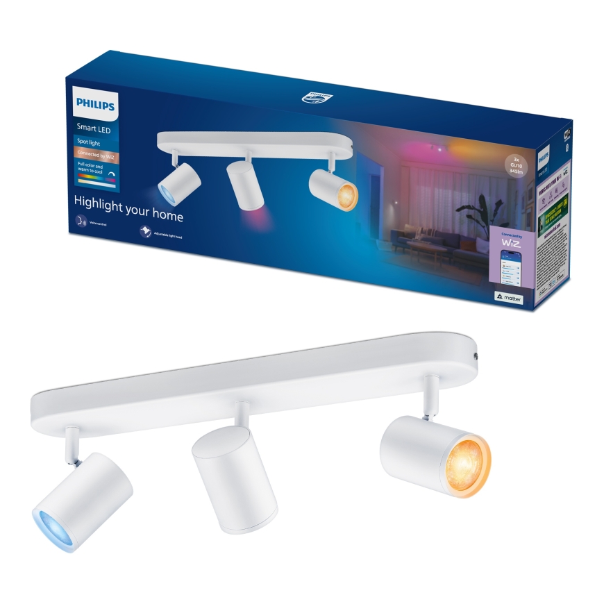 Philips Smart Lighting BOS prožektorius, 3 x 5 W, W, 22-65 K, RGB