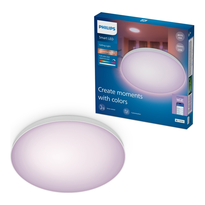 Philips Smart Lighting Ceiling light, 24 W, W, RD 27-65, RGB, TW