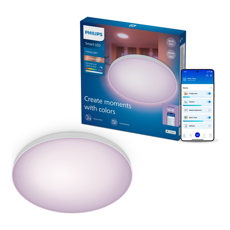 Philips Smart Lighting griestu lampa, 24 W, W, RD 27-65, RGB, TW – 2
