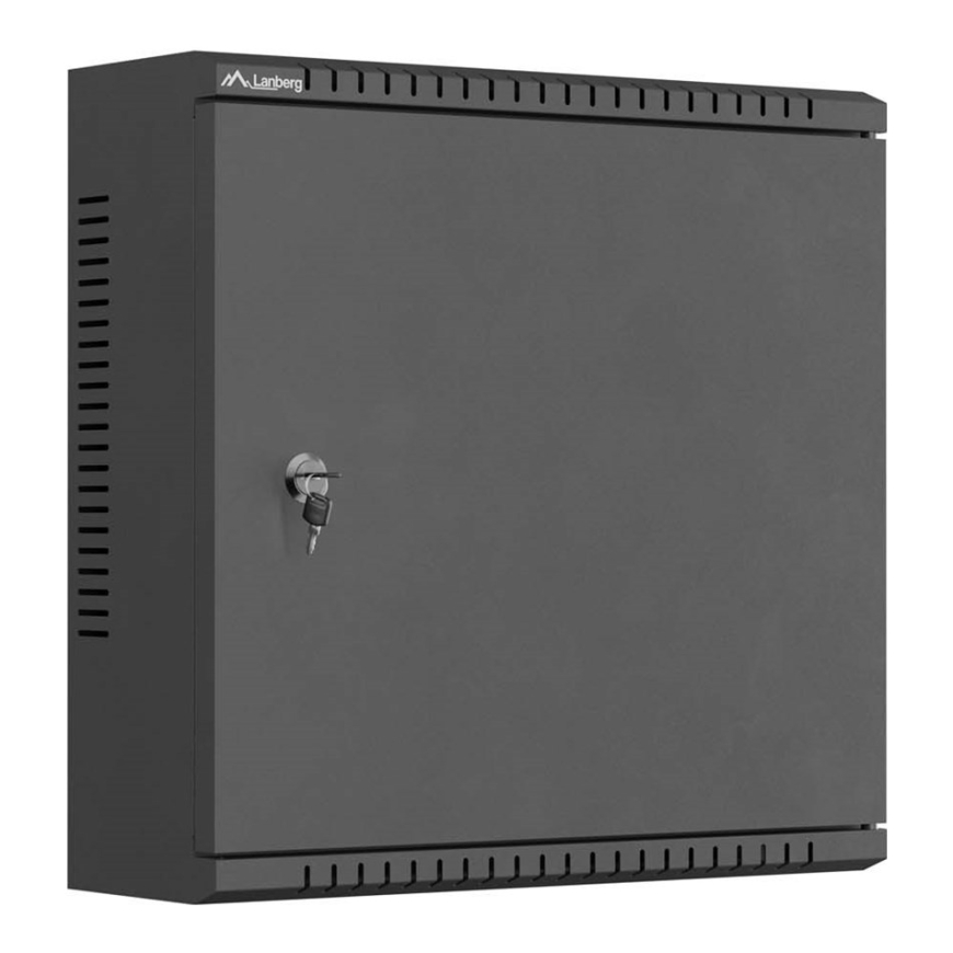 Монтажный шкаф Lanberg TPR 10" с сетчатой панелью 400x400x140 черный (собранный)