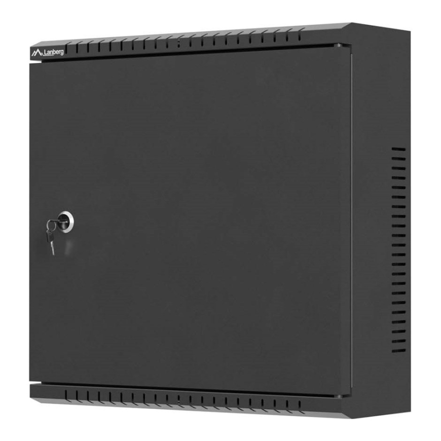 Uzstādīšanas skapis Lanberg TPR 10" ar sietu 400x400x140 melns (salikts) – 2