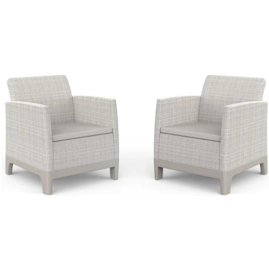 Keter Scandi Form Light Pebble Grey / Light Beige 2pcs