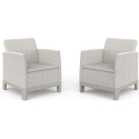 Keter Scandi Form Light Pebble Grey / Light Beige 2pcs Keter Scandi Form Light Pebble Grey / Light Beige 2pcs