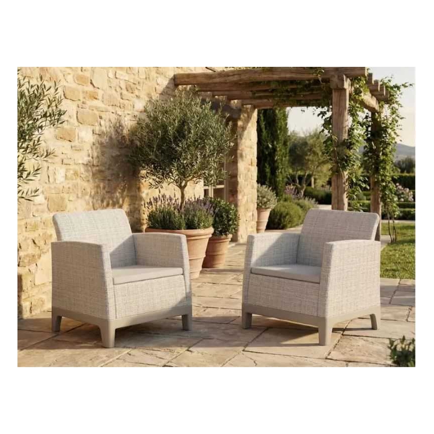 Keter Scandi Form Light Pebble Grey / Light Beige 2pcs – 2