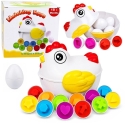 Lean Toys Izglītojošais šķirotājs ar 12 atveramām olām un vistas kastīti, daudzkrāsains, 17 × 16,5 × 15 cm Lean Toys Izglītojošais šķirotājs ar 12 atveramām olām un vistas kastīti, daudzkrāsains, 17 × 16,5 × 15 cm