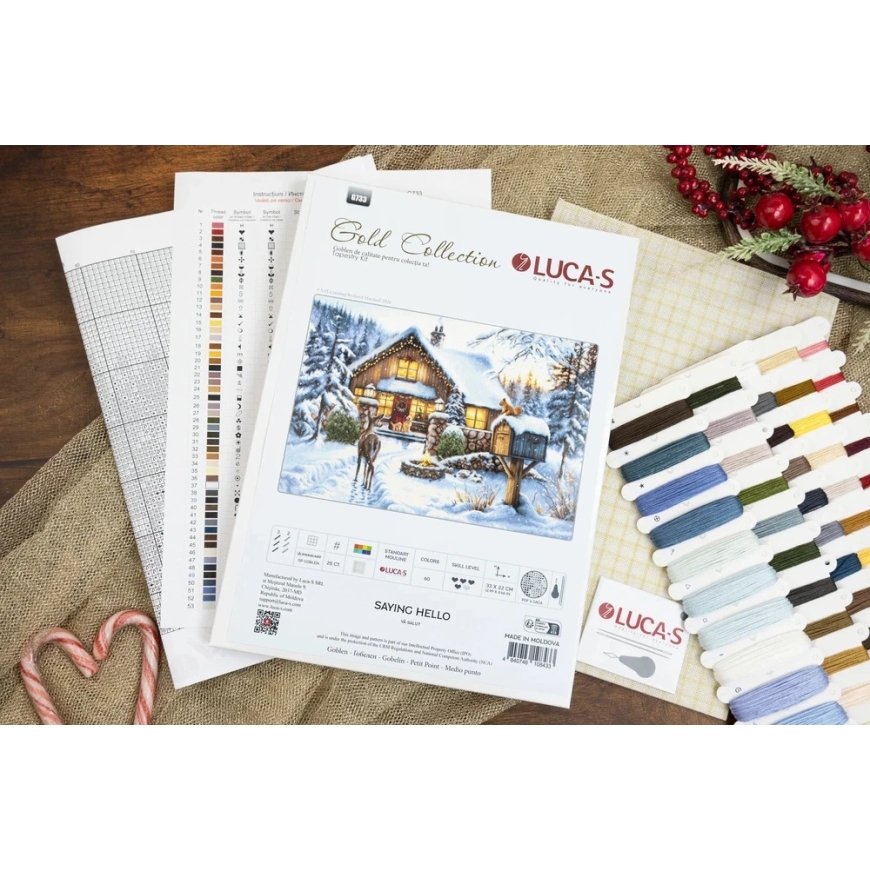 luca S Petit Point kit "Saying Hello" 33 x 22 cm SG733 – 5
