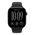 Apple Watch Series 12 (GPS + Cellular) 46 mm melna alumīnija korpuss un melns sporta siksniņa, M/L Apple Watch Series 12 (GPS + Cellular) 46 mm melna alumīnija korpuss un melns sporta siksniņa, M/L