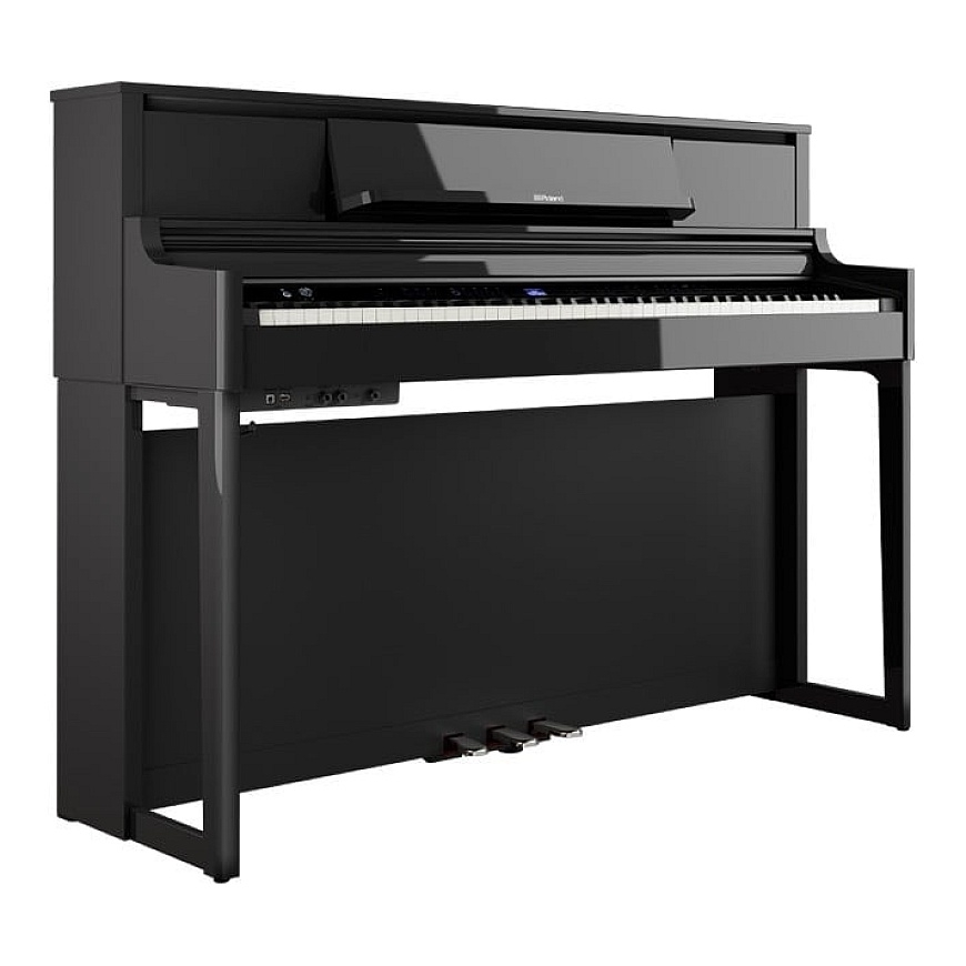 Roland LX-5-PE digital piano, glossy black