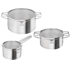 Tefal Nordica virtuves trauku komplekts, 3 daļas, nerūsējošais tērauds