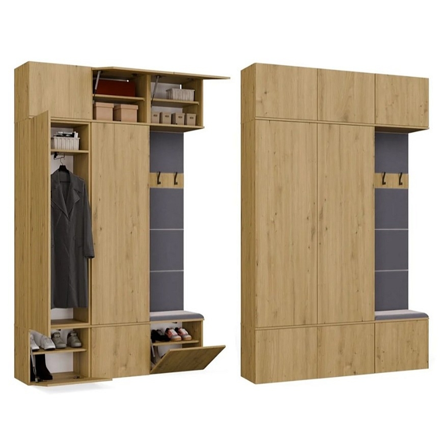 HAGA III 2SZ1W Wardrobe – Artisan Oak – 4