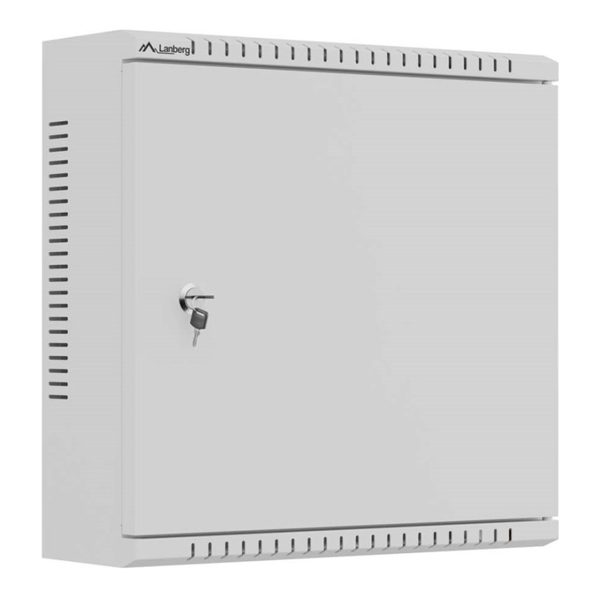 Lanberg-asennuskaappi TPR 10" verkkopaneelilla 400x400x140 harmaa (koottu)