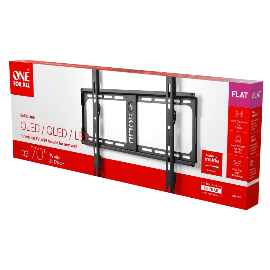 One for All TV Wall Mount 70 Solid Flat WM4415 – 4