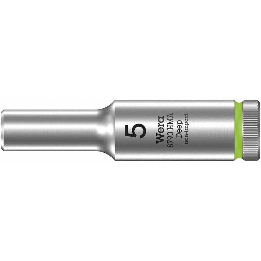 Wera Magneettirautapalkki 9-osainen pitkä rasiasarja, 1/4" veto – 2