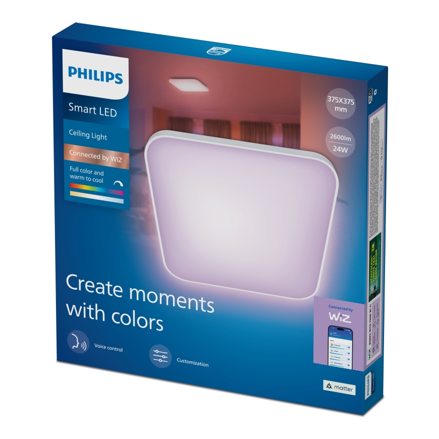 Philips Smart Lighting Ceiling light, 24 W, W, SQ 27-65, RGB, TW – 3