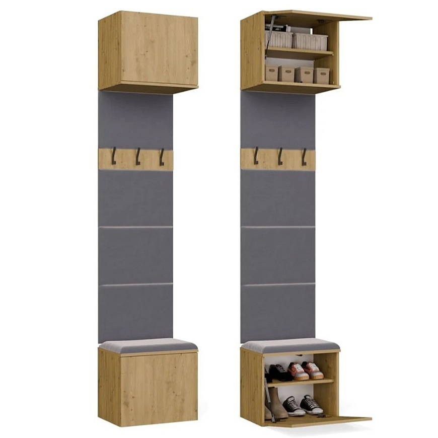 HAGA 1SZ Artisan Oak Coat Rack – 4