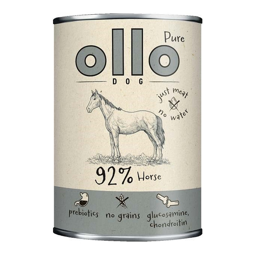 OLLO Pure Horse Mono - märg toit koertele - 850g